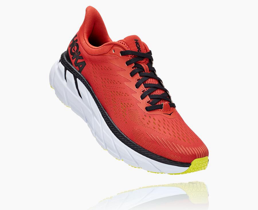 Tenis Hoka One One Masculino Vermelhas - Clifton 7 - 751-IZKUMY